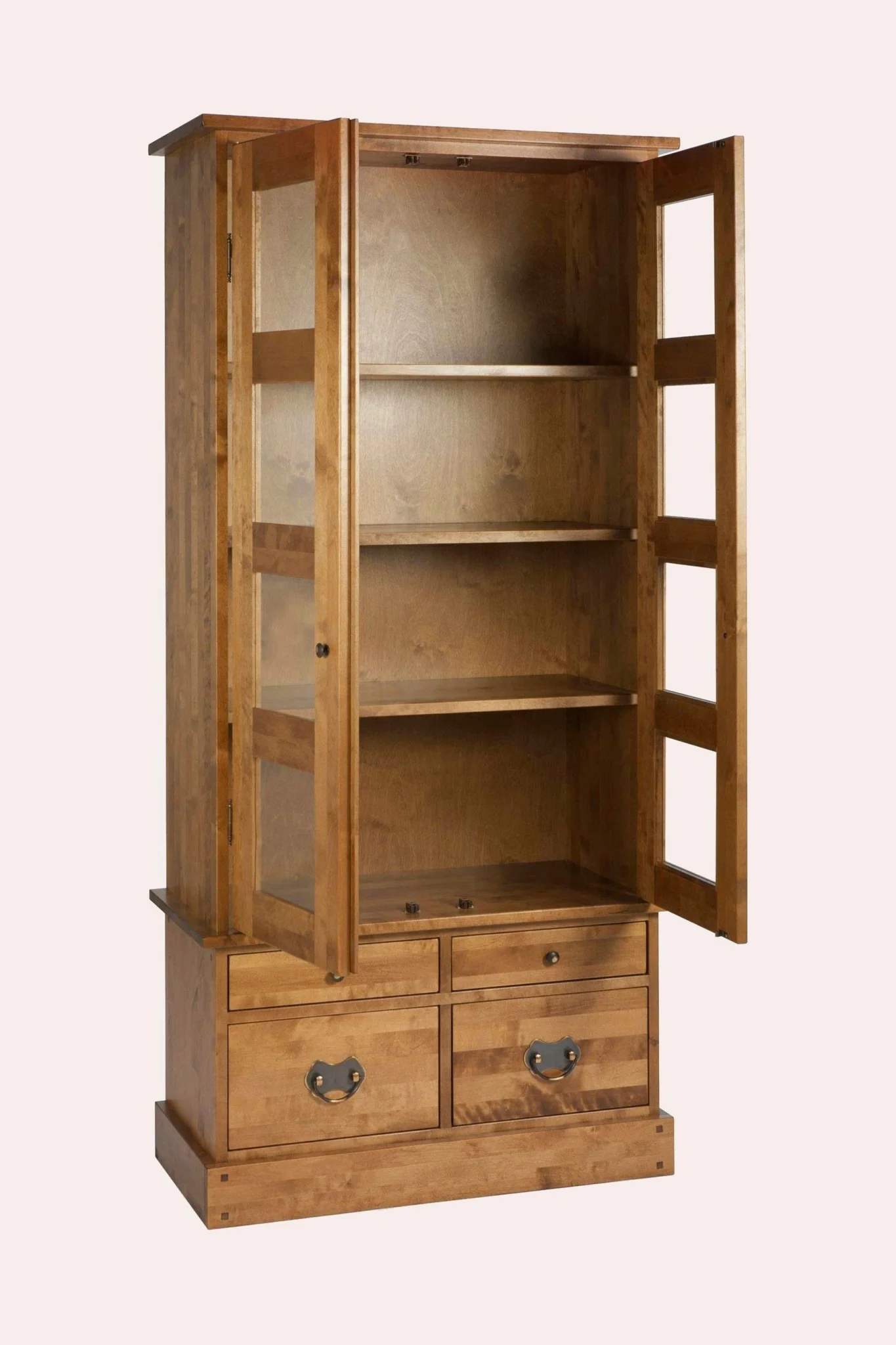 garrat vitrineskap honning åpen