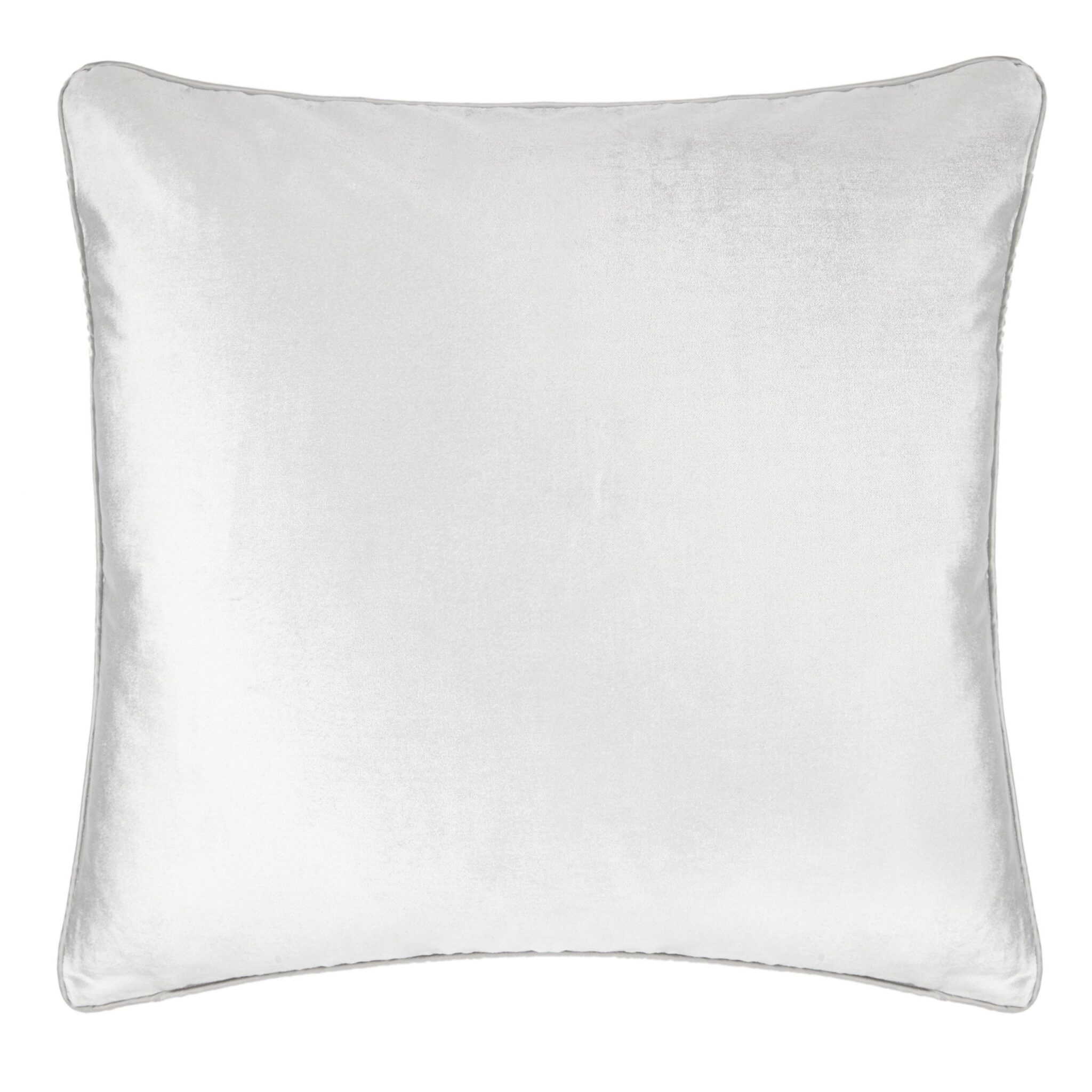 Nigella Silver Velvet Square Cushion 1 Nigella Silver Velvet Square Cushion