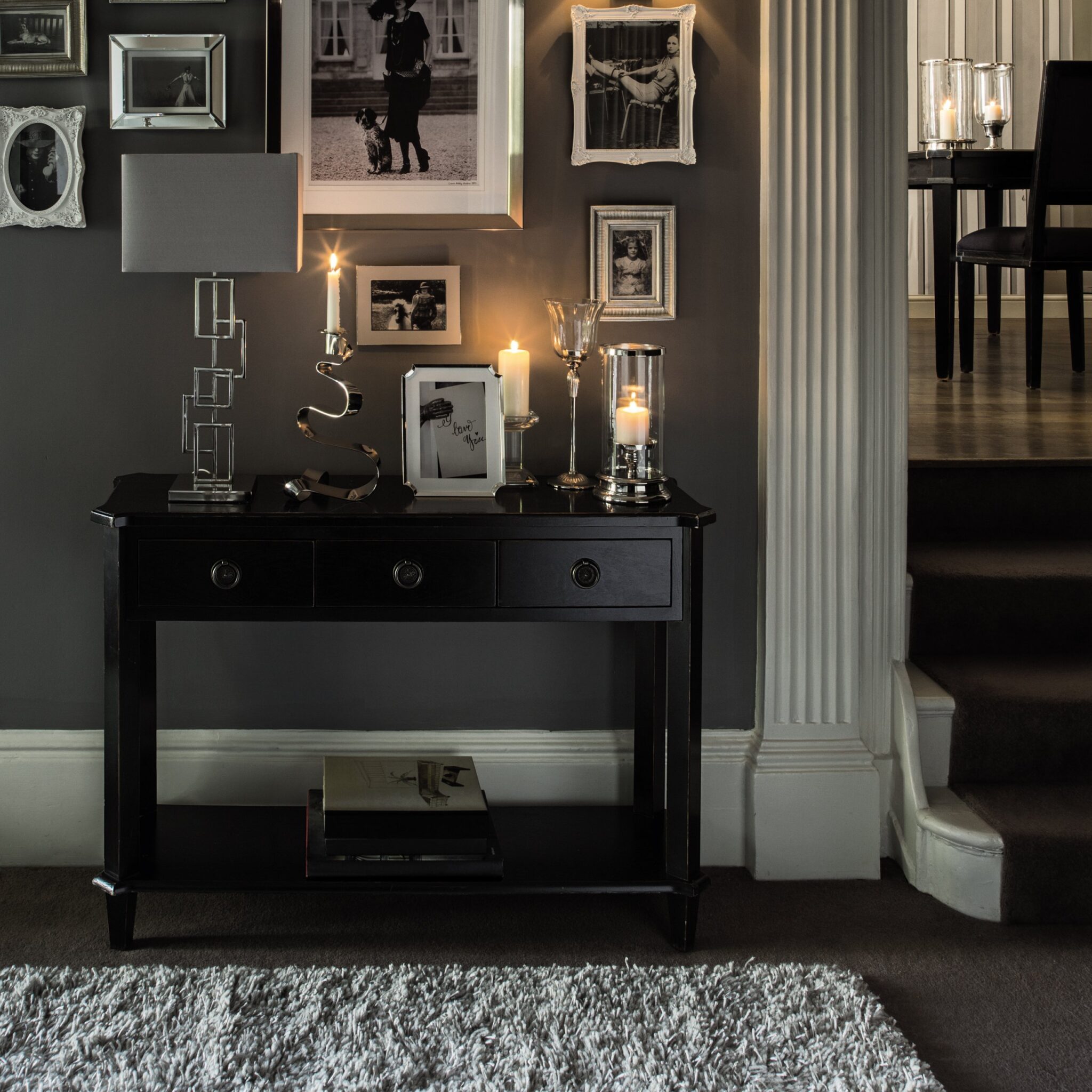 Henshaw – Black Console Table 2 Henshaw – Black Console Table