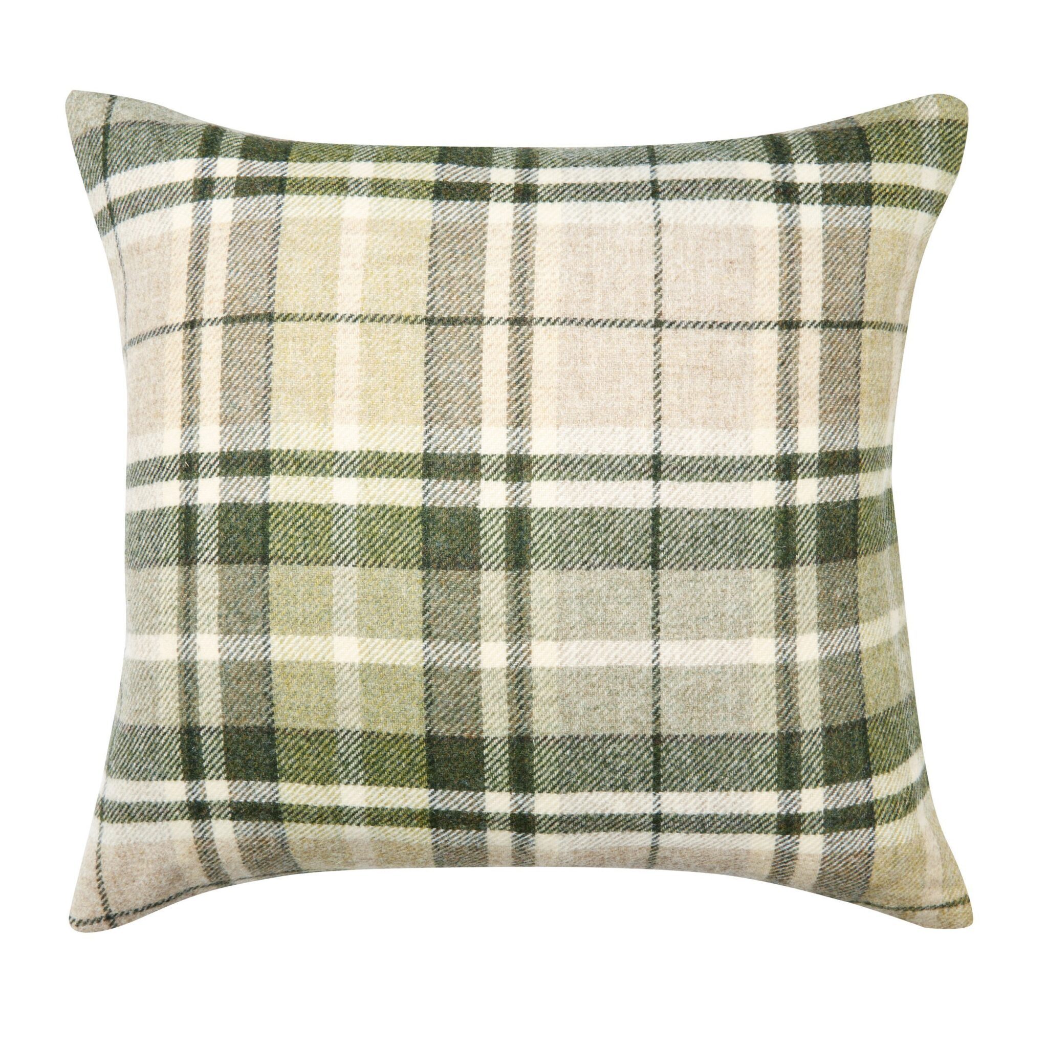 Mulholland Hedgerow Check Wool Cushion 2 Mulholland Hedgerow Check Wool Cushion