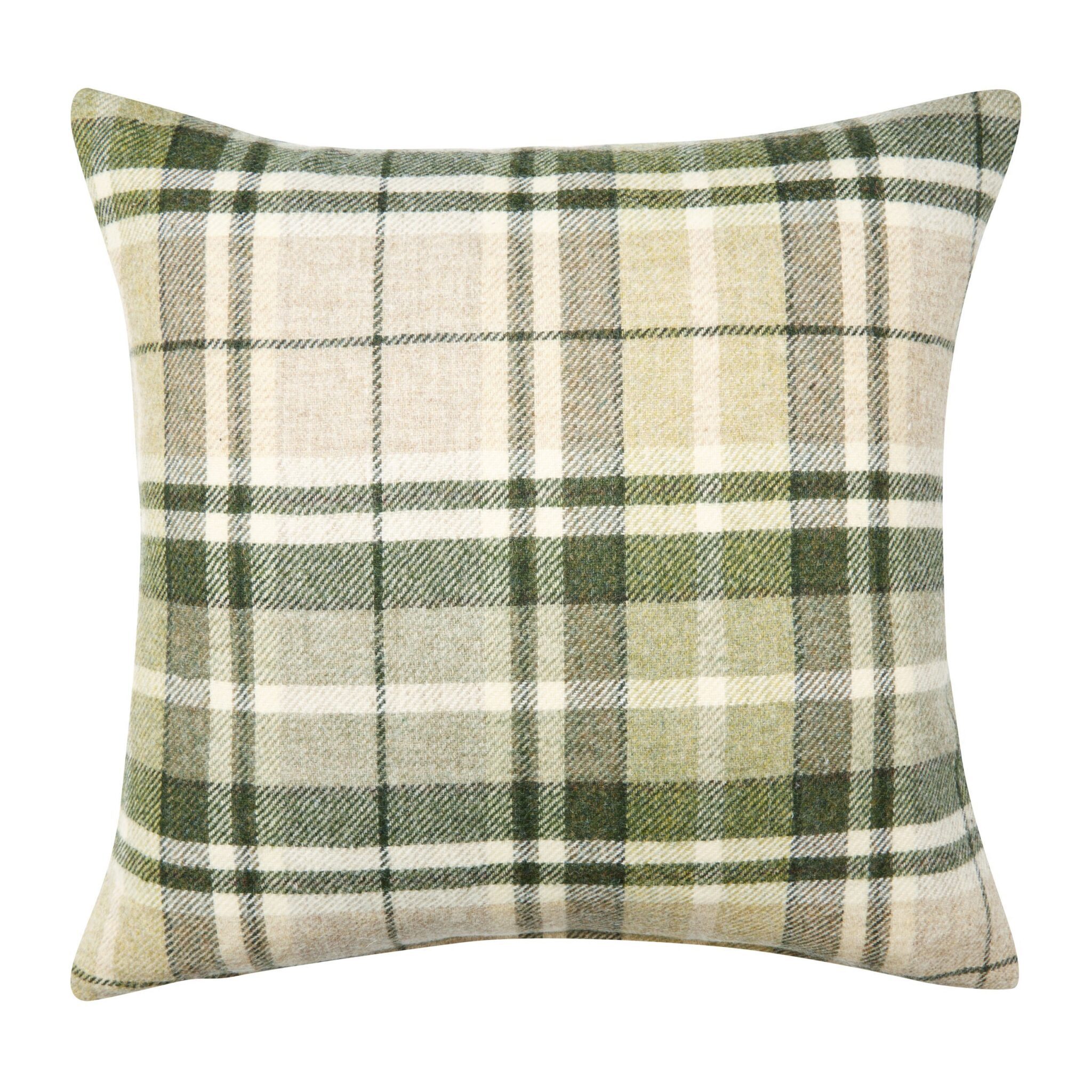 Mulholland Hedgerow Check Wool Cushion 1 Mulholland Hedgerow Check Wool Cushion