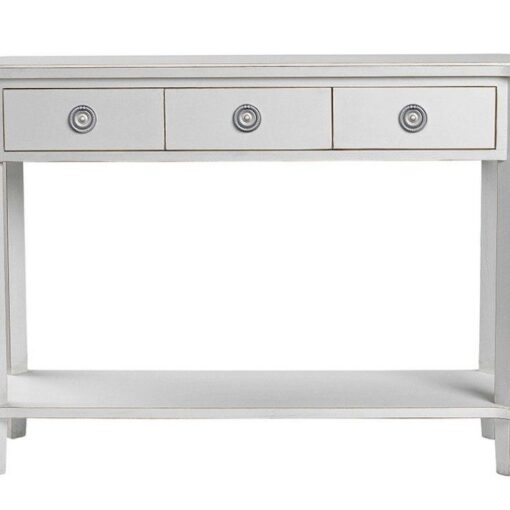 Henshaw konsollbord med 3 skuffer - fra Laura Ashley - Lys stålgrå