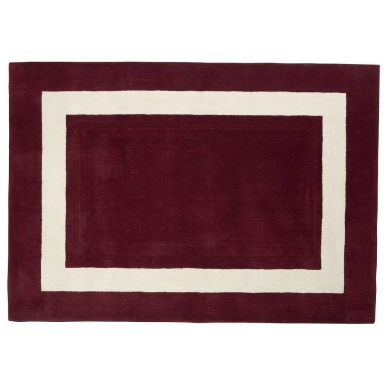 Lewes gulvteppe i tranebærrød ull (finnes i flere størrelser) - Bilde 2