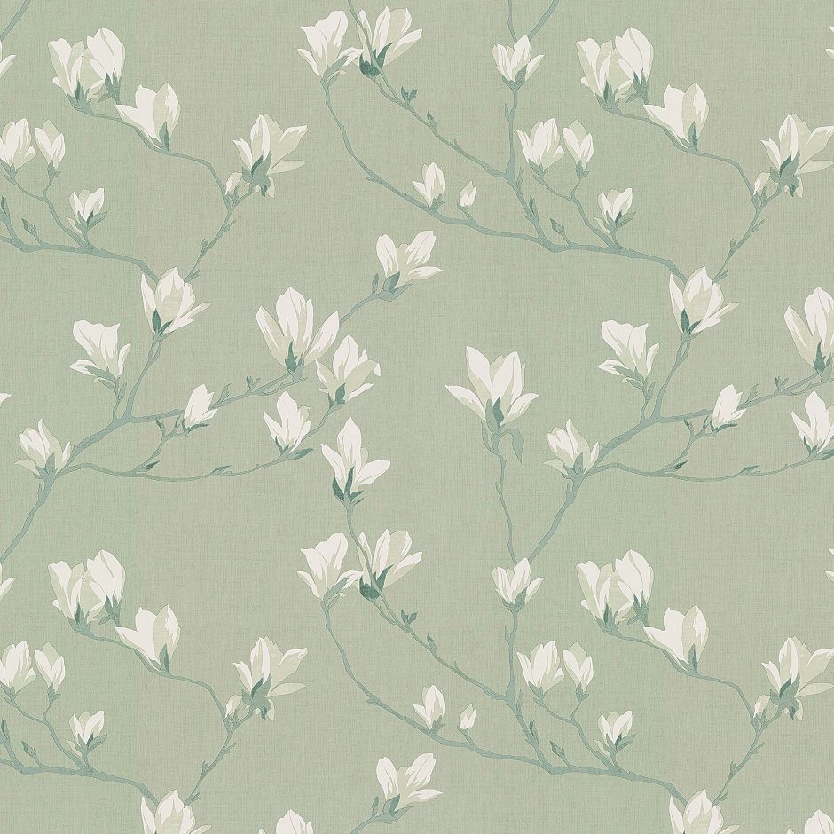 tapet med magnoliaer