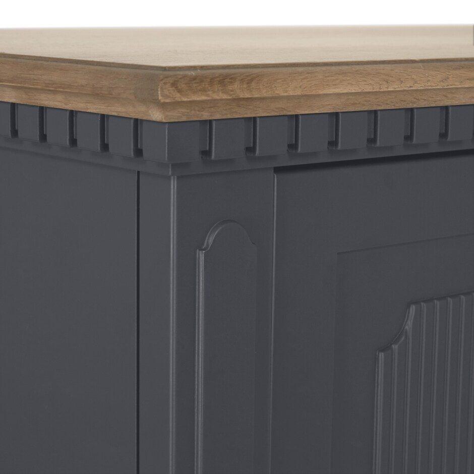 Hanover skjenk koksgrått detalj