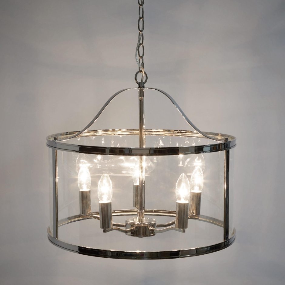 Harrington 5 armet i krom med lys