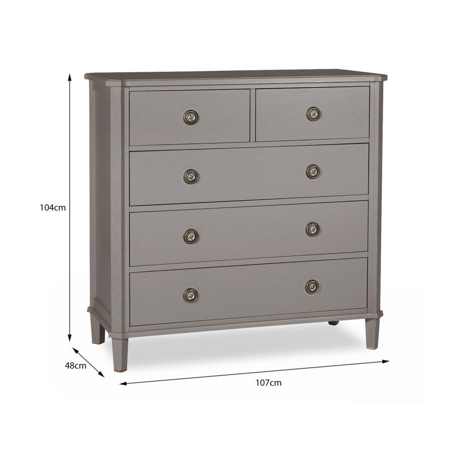 Henshaw kommode fem mål