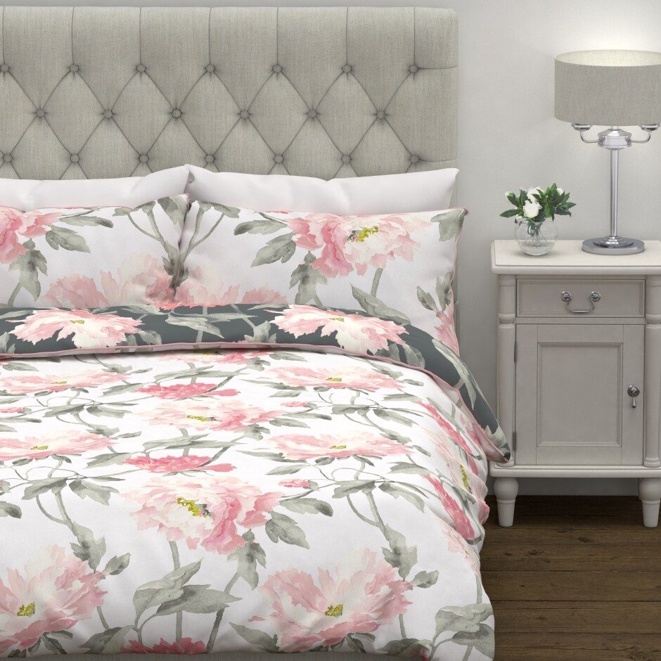 Peonies sengesett revers