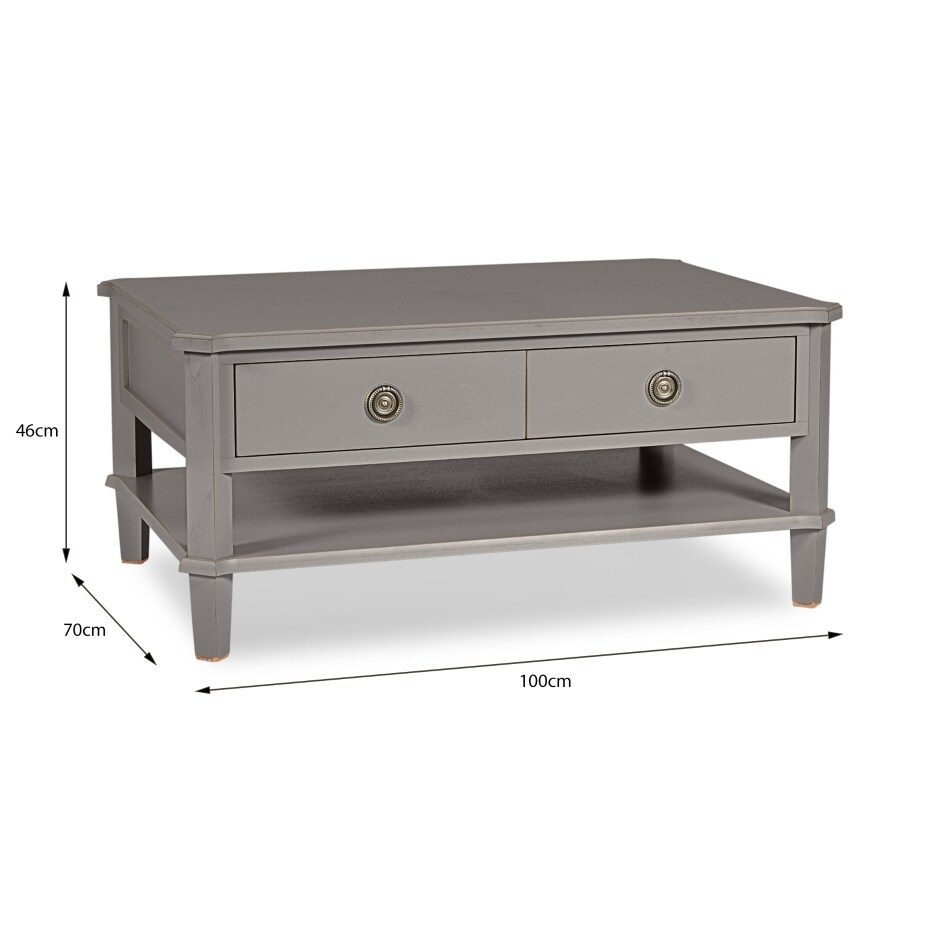 henshaw salongbord lys koksgrå mål