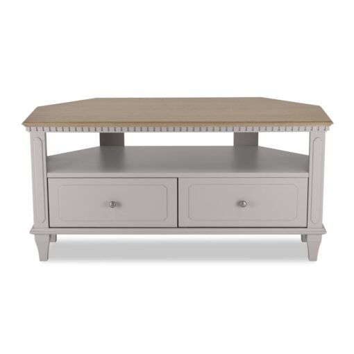tv-benk i fransk grå