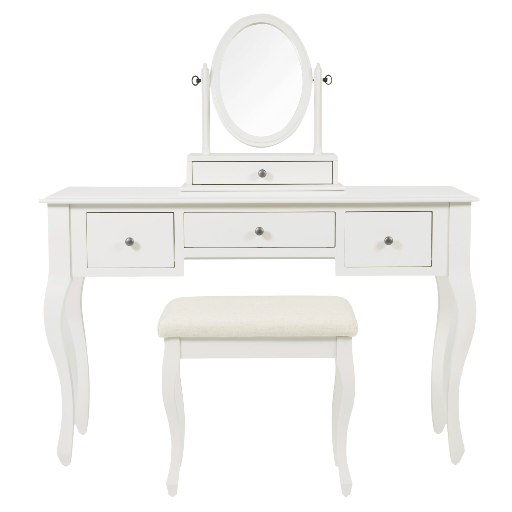 ROSALIND SOFT IVORY DRESSING TABLE SET romantisk sminkebord