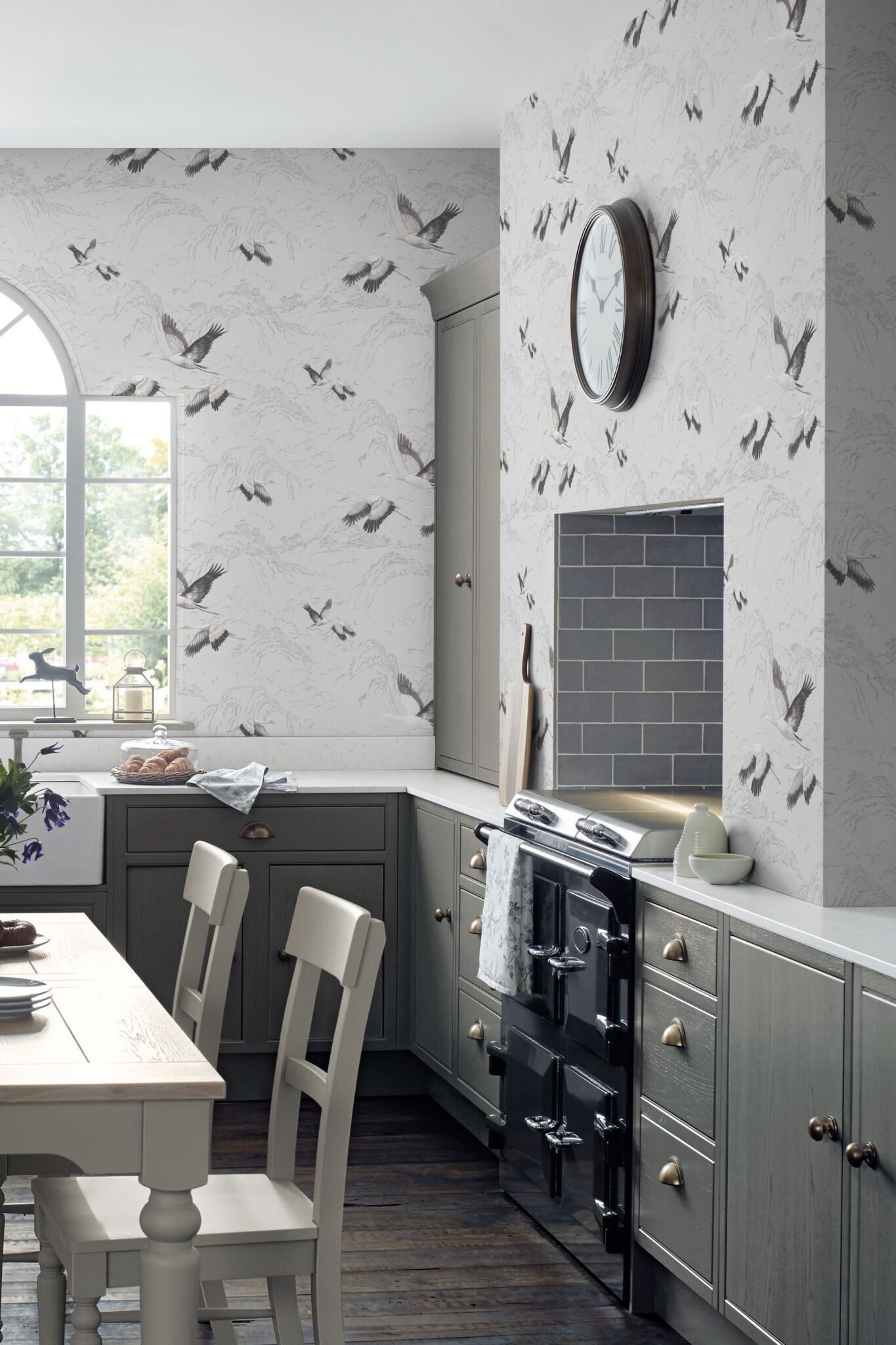 animalia sølvgrå tapet int