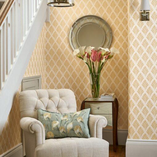 Art deco tapet i gull