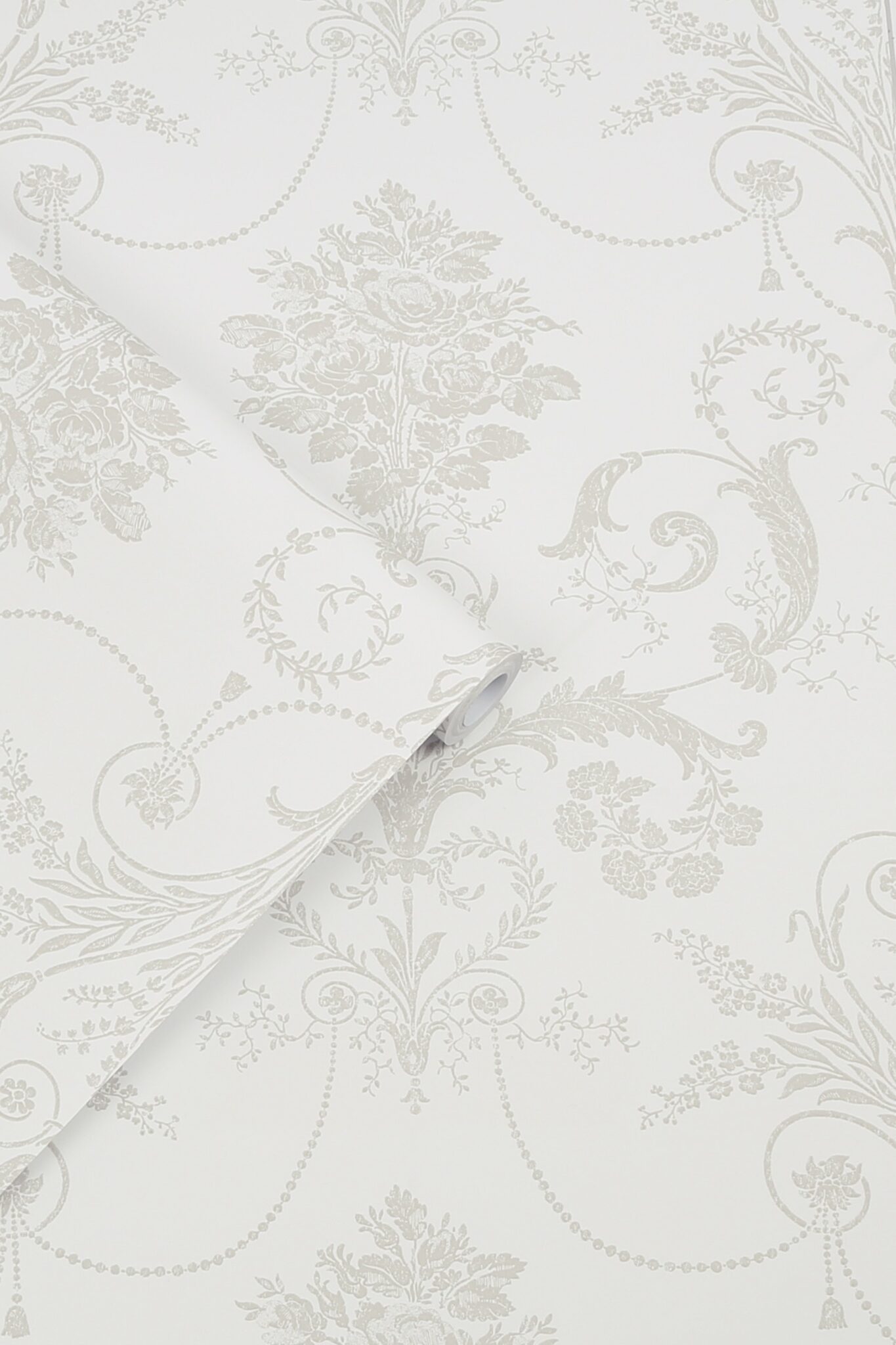 josette hvit duegrå tapet rull