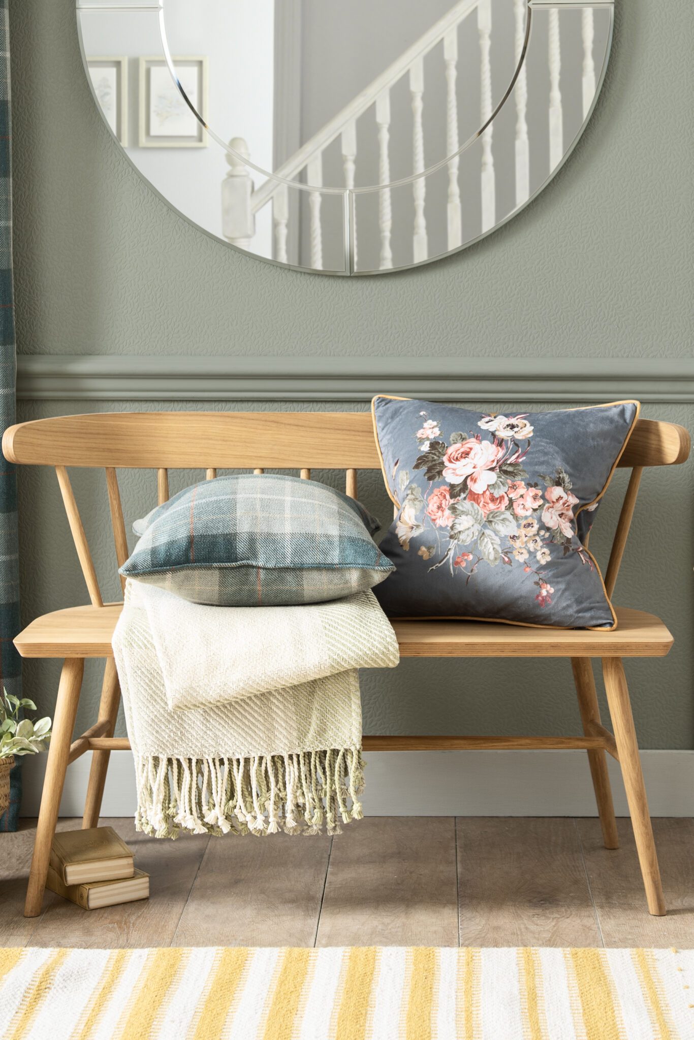 Laura Ashley Hemsley Pleated Silk Empire Drum Shade