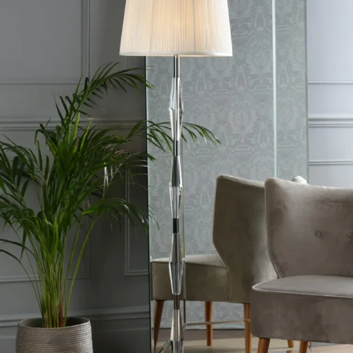 Blake, moderne gulvlampe i krystall