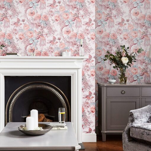 Birtle, tapet med fugler