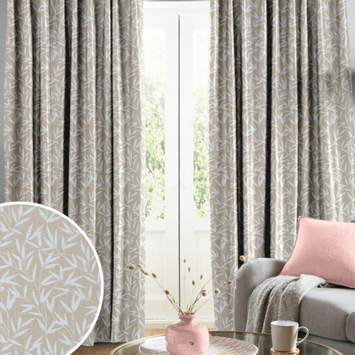 blader i naturfarget chenille