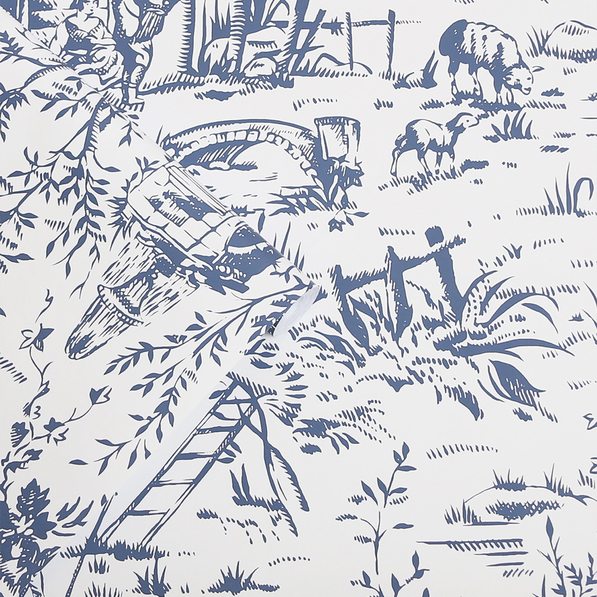 118494 TOILE DE JOUY DARK SEASPRAY ROLLSHOT