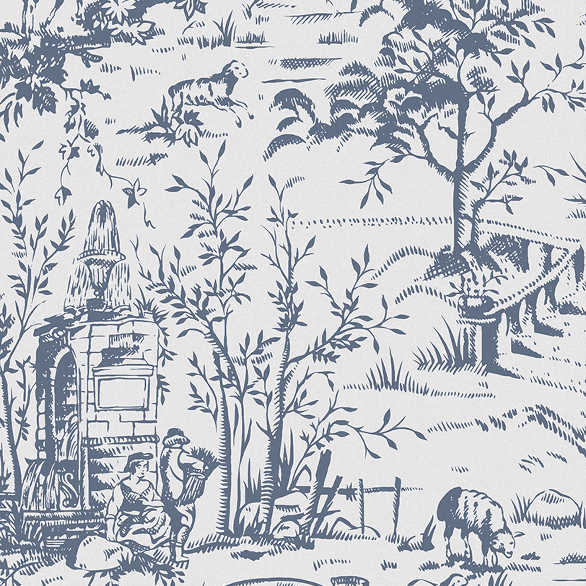 118494 TOILE DE JOUY DARK SEASPRAY