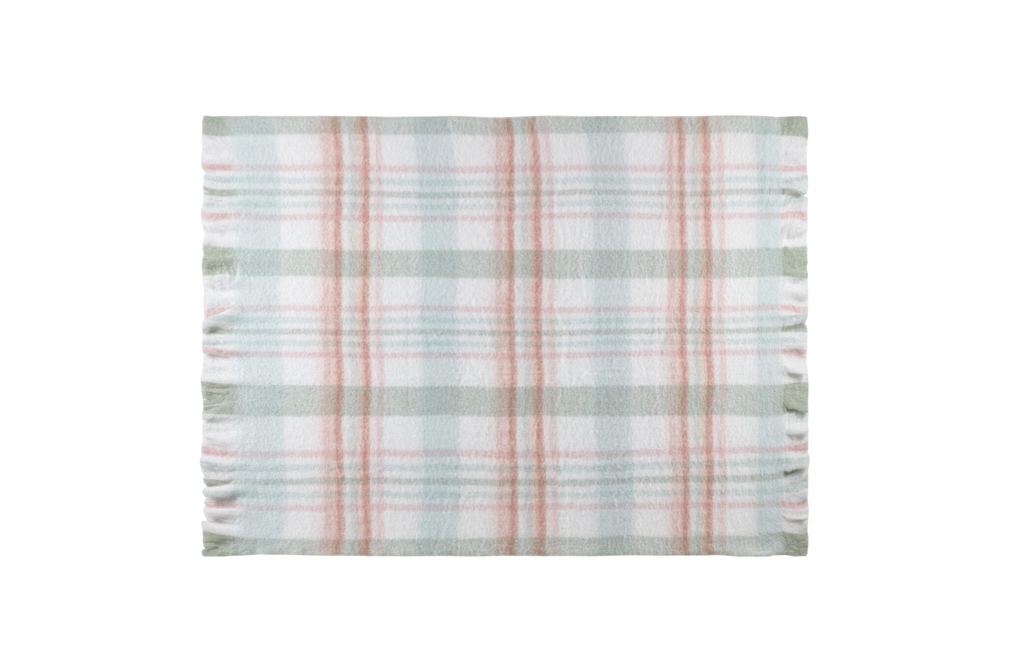 Colton Check Sage Throw Cut Out