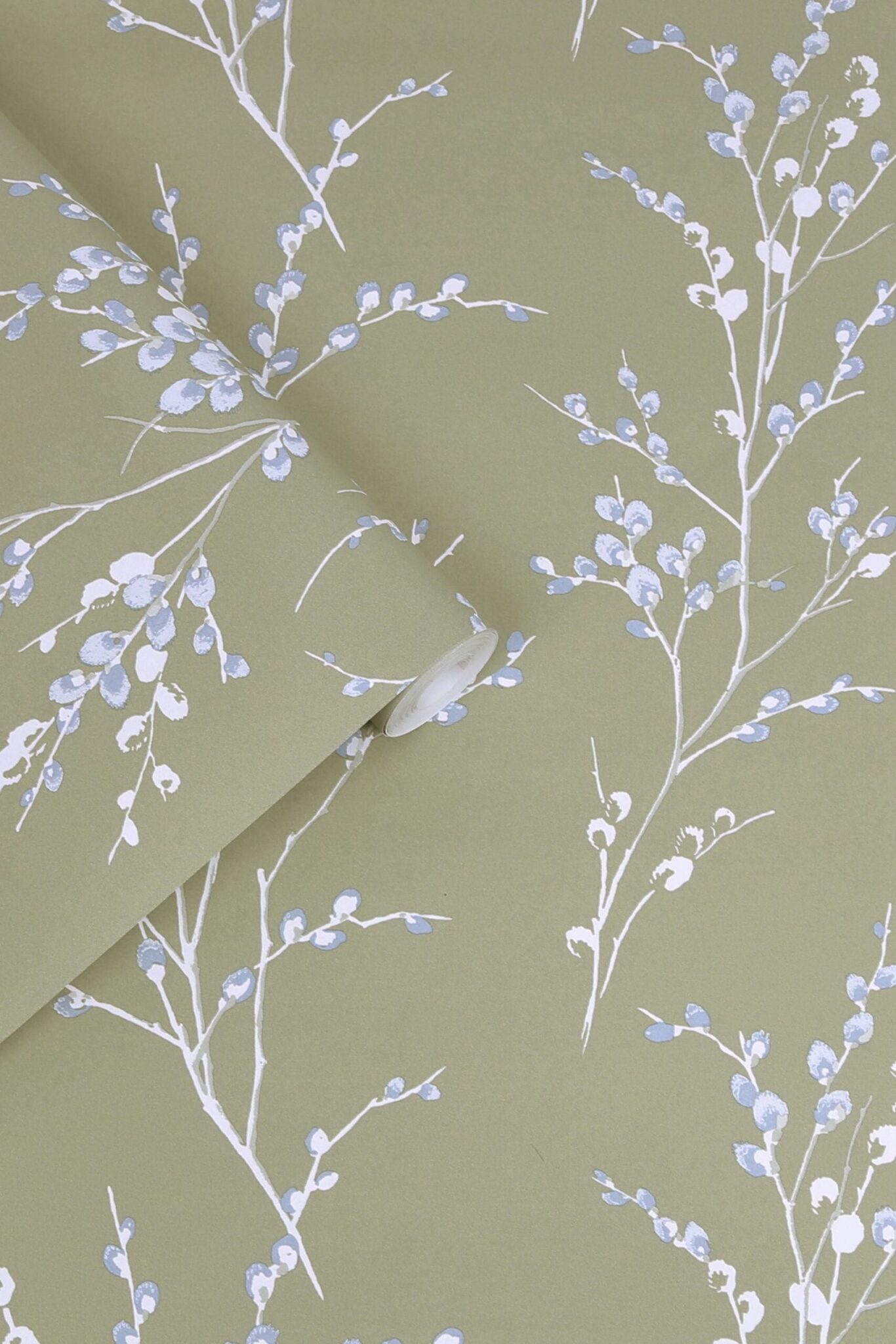 Pussy-willow-tapet-mosegront-rull-scaled-1