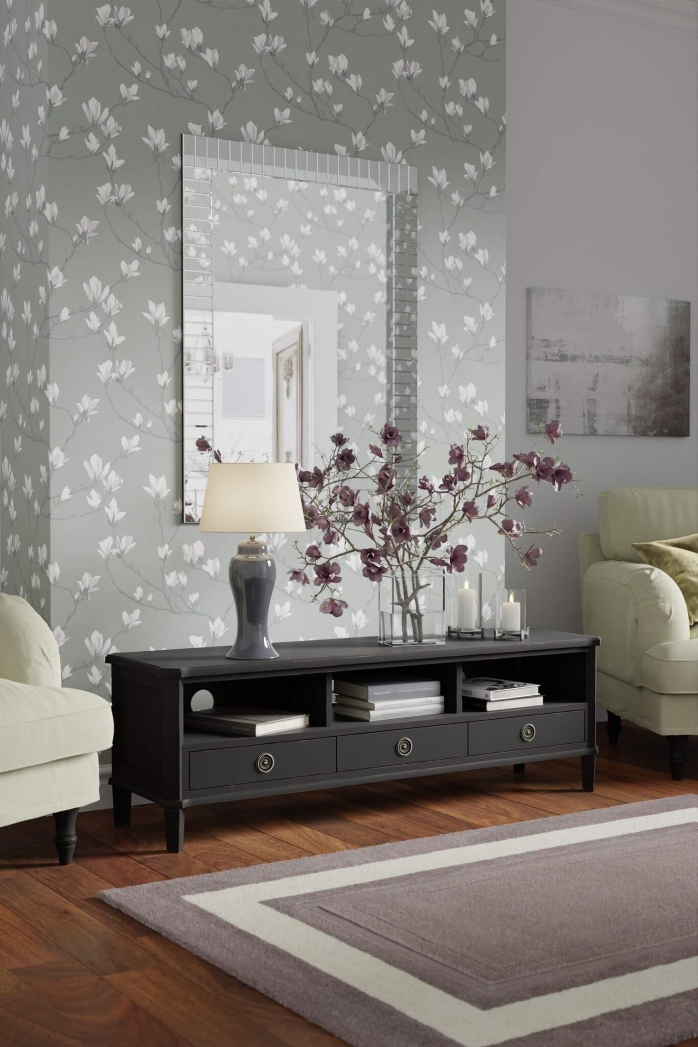 Henshaw-XL-tv-benk-i-sort-interior