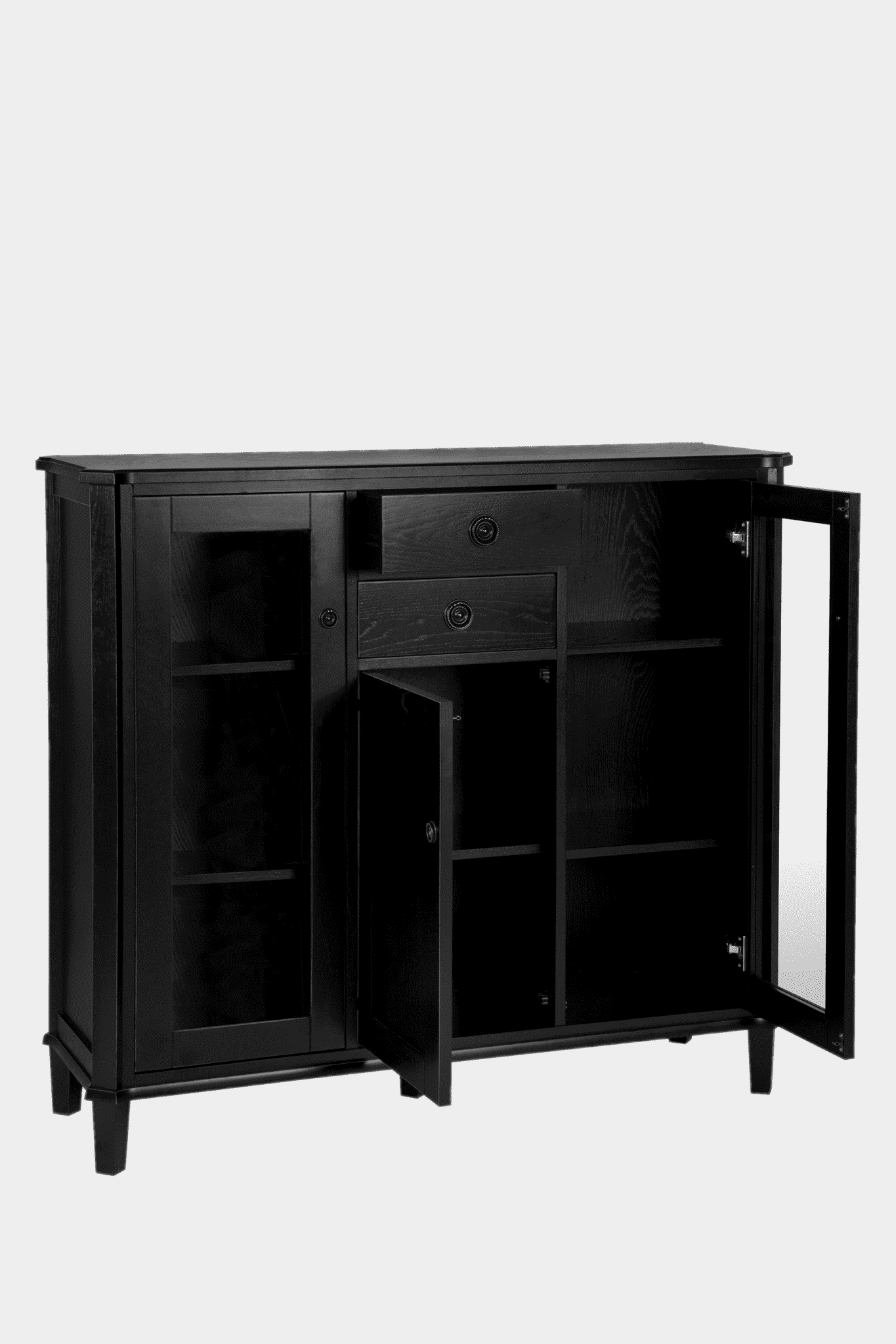 Henshaw-lavt-vitrineskap-sort-apen-cut