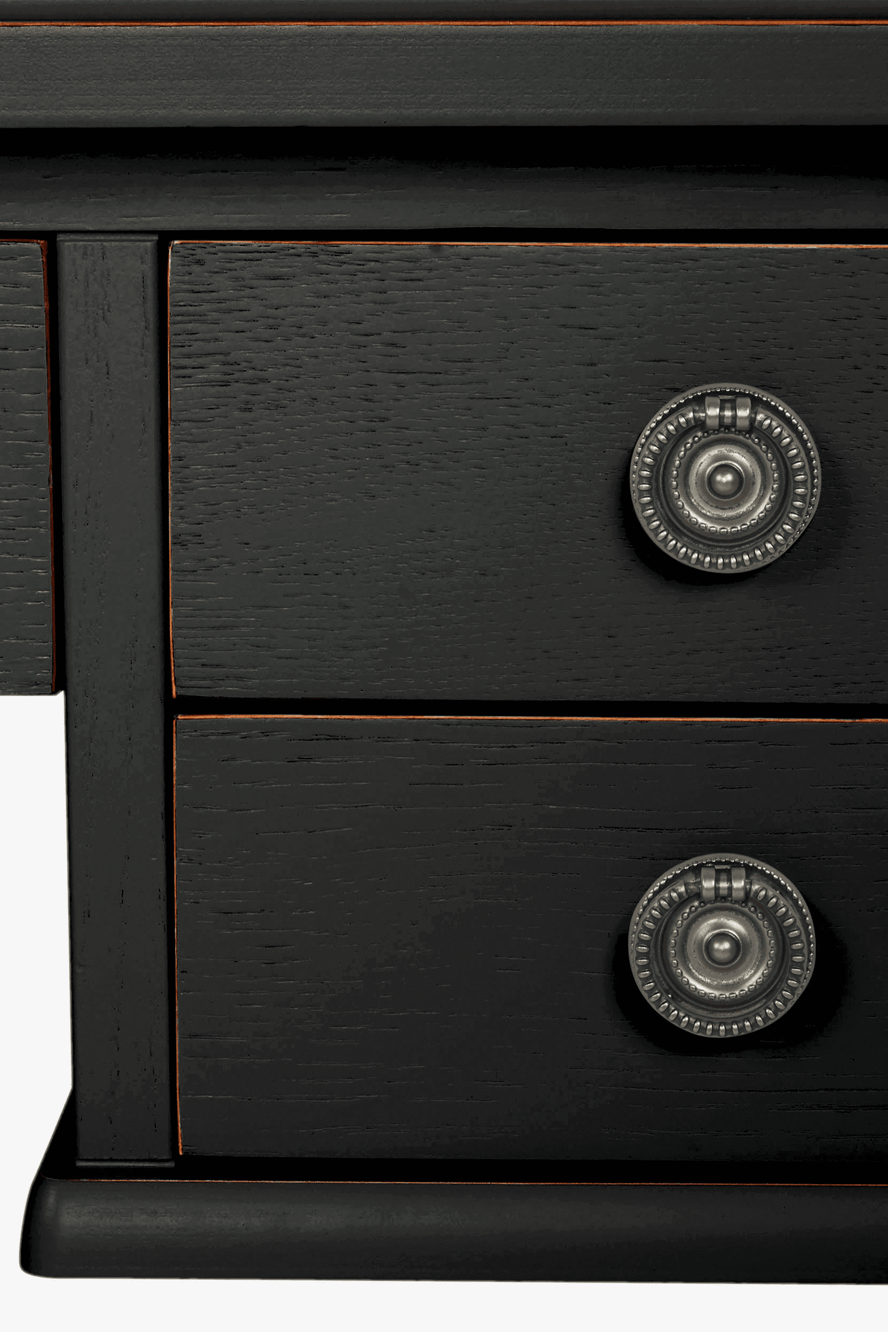 Henshaw-skrivebord-sort-detalj