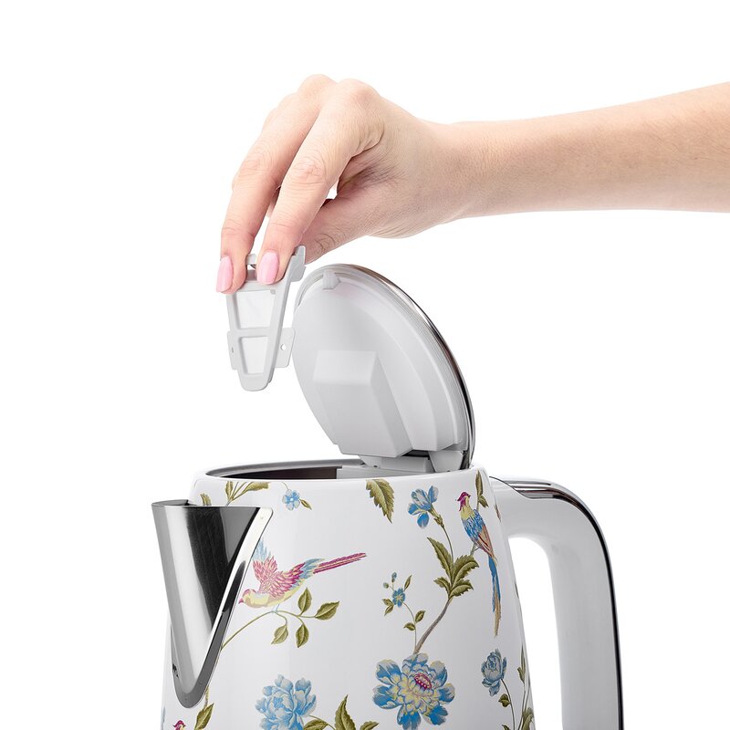 Vannkoker fra Laura Ashley med Elveden mønster i hvitt - Bilde 4