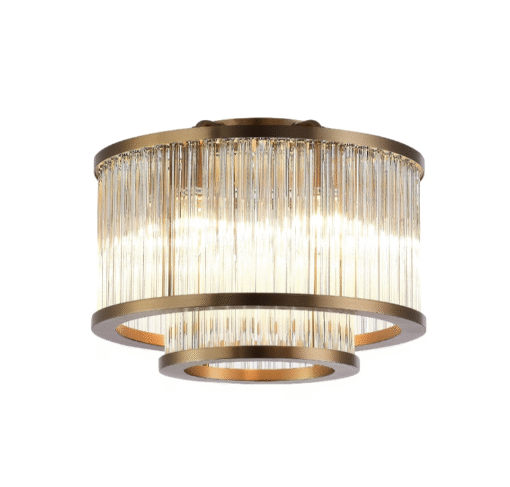 Iona takplafond i børstet bronsje (dia 40 cm)