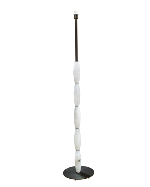 Rosella gulvlampe – mørk bronse og alabast (kun sokkel) - Bilde 4