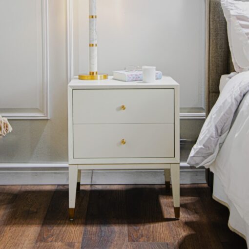 Bayeux RVA White sidebord – med 2 skuffer