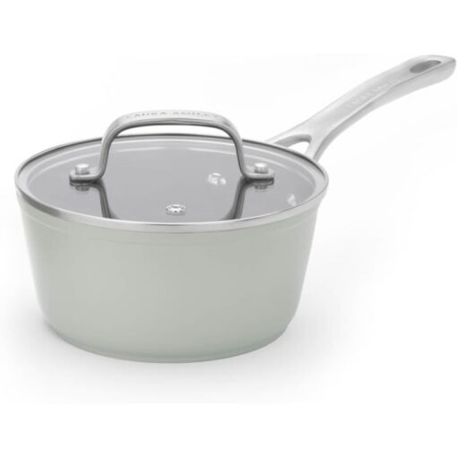 1,9L kasserolle i salviegrønn – non stick med glasslokk, fra Laura Ashley