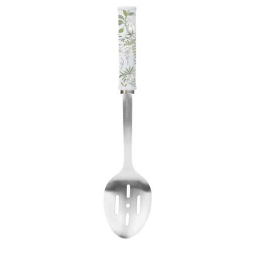 Parterre, hullskje i rustfritt stål,med mønstret keramikkhåndtak