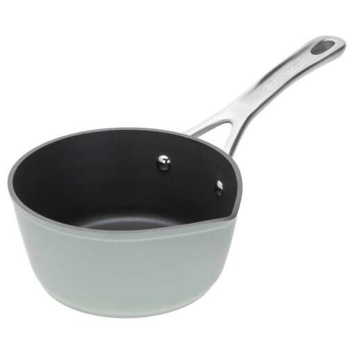 1,2L sausekasserolle i salviegrønn fra Laura Ashley – non stick med helletut