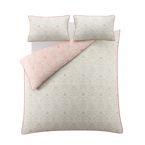 Ashstead Damask, sengesett med stiliserte tulipaner i rosa/natur fra Laura Ashley - Bilde 5