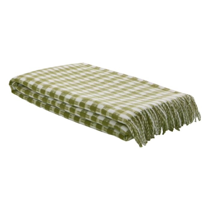 Laura Ashley Knapton olivengrønn 130x170 cm pledd - Bilde 5
