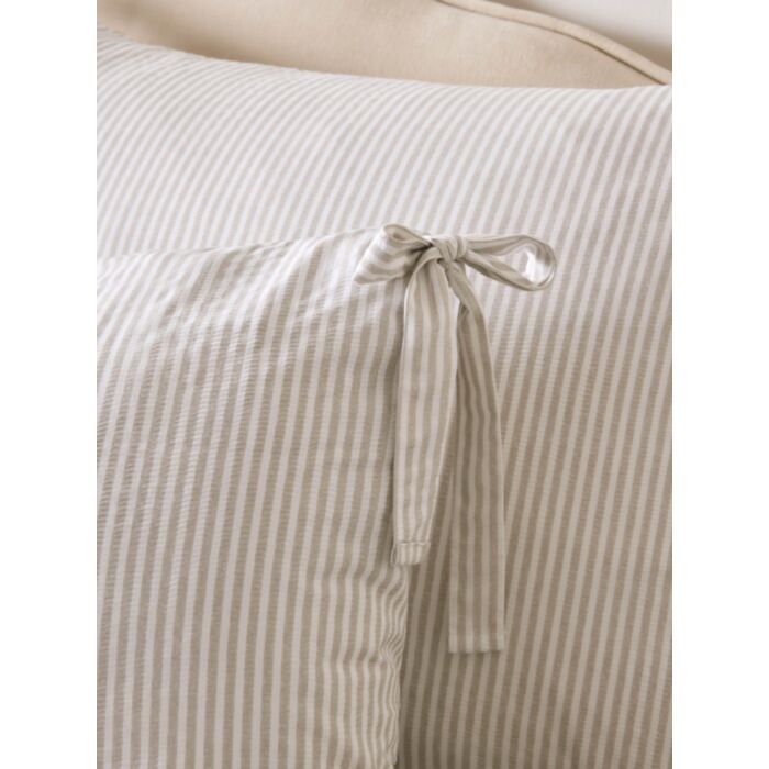 Cornish Stripe, naturlig sengesett med korniske striper, fra Laura Ashley. - Bilde 3