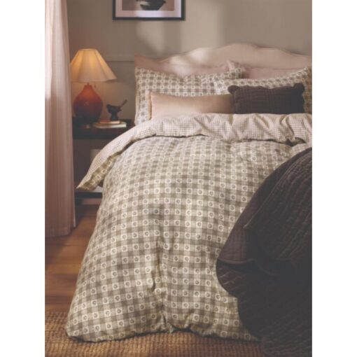 Hartley Check, Mørk Trøffel brunt sengesett fra Laura Ashley.