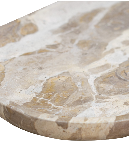 Kiara dekorfat i beige marmor – 50 cm - Bilde 3