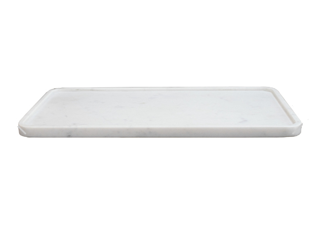 Kiara dekorfat i hvit marmor – 50 x 25 cm - Bilde 3