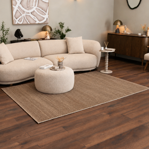 Pasco Brown – gulvteppe i ull og bomull 165 × 250 cm